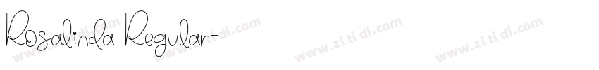 Rosalinda Regular字体转换